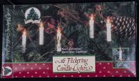 Holiday Classics 2W Neon Flickering Candle Christmas Light String Vtg 92